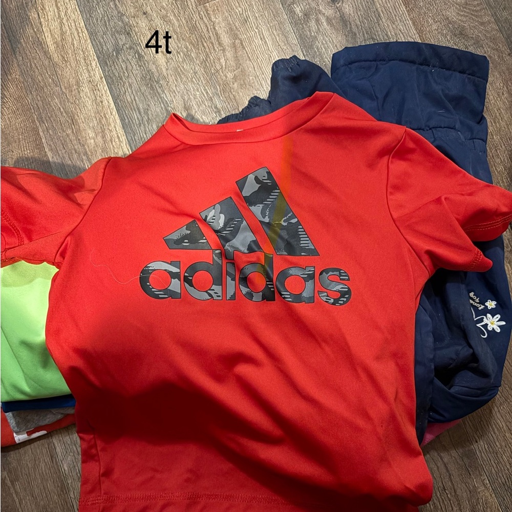 Adidas Kids Red Graphic T-Shirt